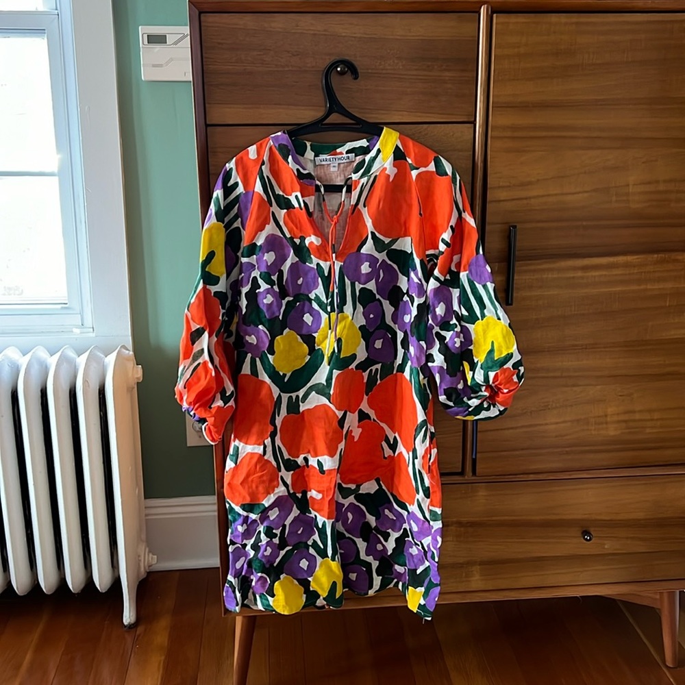 Variety Hour Floral Graphic Chela Dress